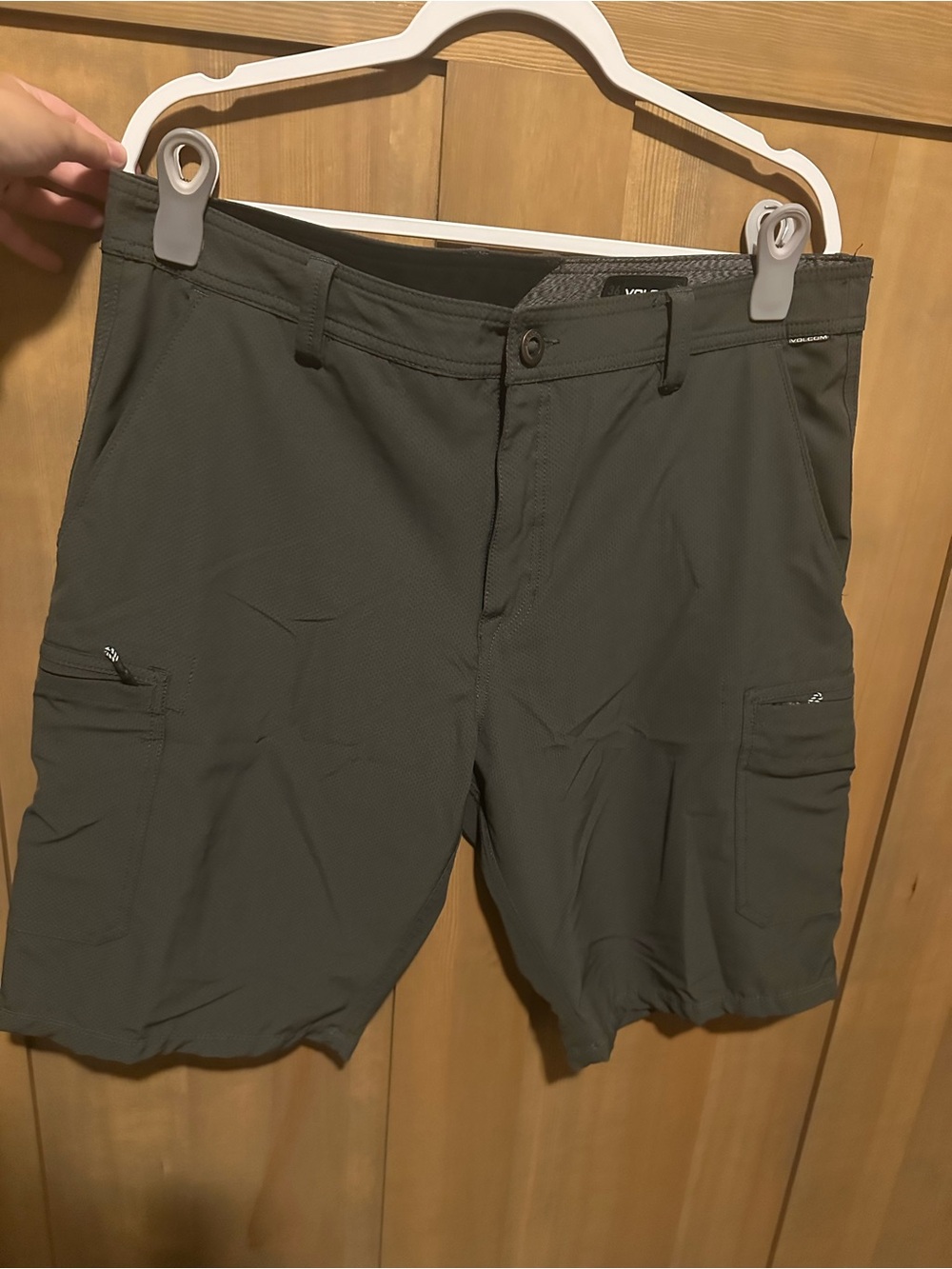 Volcom Men's Charcoal Cargo Shorts
